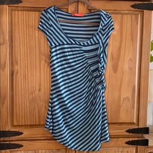 Anthropologie Cartonnier Striped Asymmetrical Top